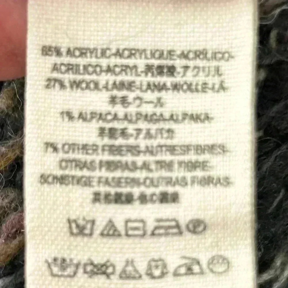 Free People Womens Sweater Snow Bunny Fair Isle Short Sleeve Cowl Neck Size Sm‎ - Picture 4 of 7